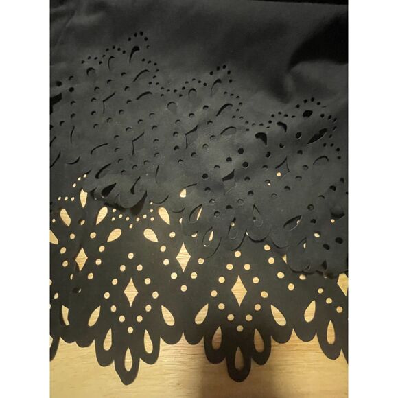 Bob Mackie Wearable Art Black Laser Cut Open Jacket 2X Plus Size - Picture 6 of 15